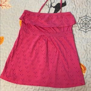 Pink top with removable straps
